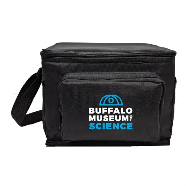 Insulated Can Cooler Bag w/ Pockets & Shoulder Strap
