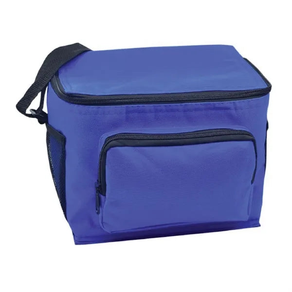 Insulated Can Cooler Bag w/ Pockets & Shoulder Strap