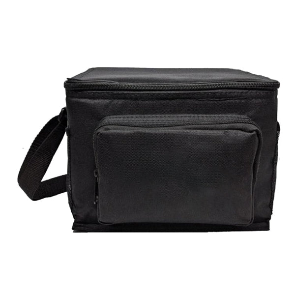 Insulated Can Cooler Bag w/ Pockets & Shoulder Strap