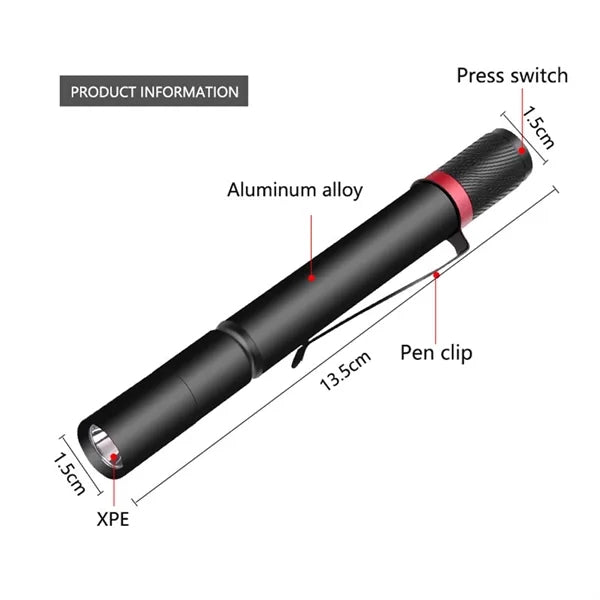 Pocket Pen Light Flashlight