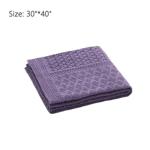 knitted cover  Soft Cozy Throw Blanket Gifts For Kids