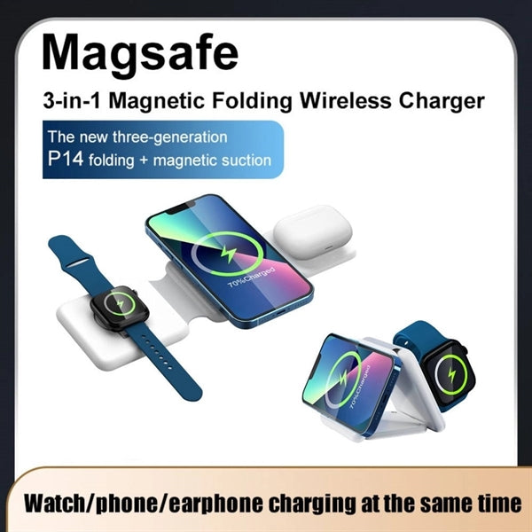 3 in 1 Magnetic Folding Wireless Charger