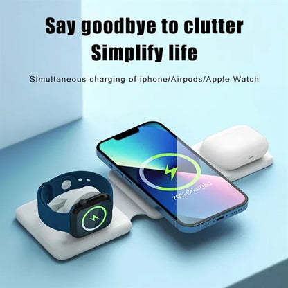3 in 1 Magnetic Folding Wireless Charger