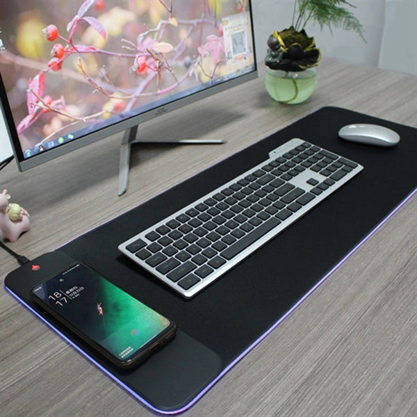 15W Wireless Charging RGB LED Gaming Mouse Pad