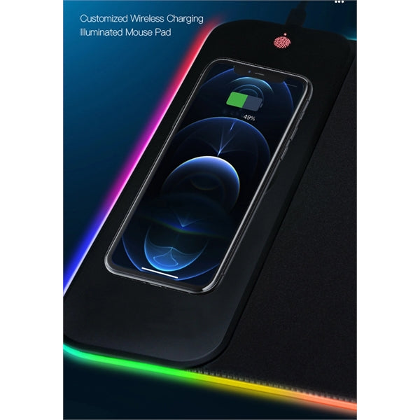 15W Wireless Charging RGB LED Gaming Mouse Pad