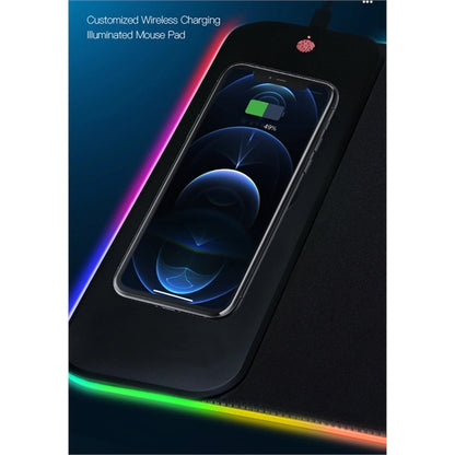 15W Wireless Charging RGB LED Gaming Mouse Pad