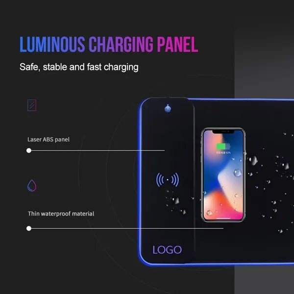 Wireless Charging RGB Gaming Mouse Pad