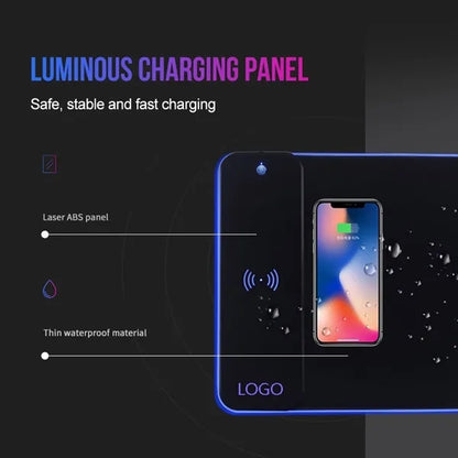 Wireless Charging RGB Gaming Mouse Pad