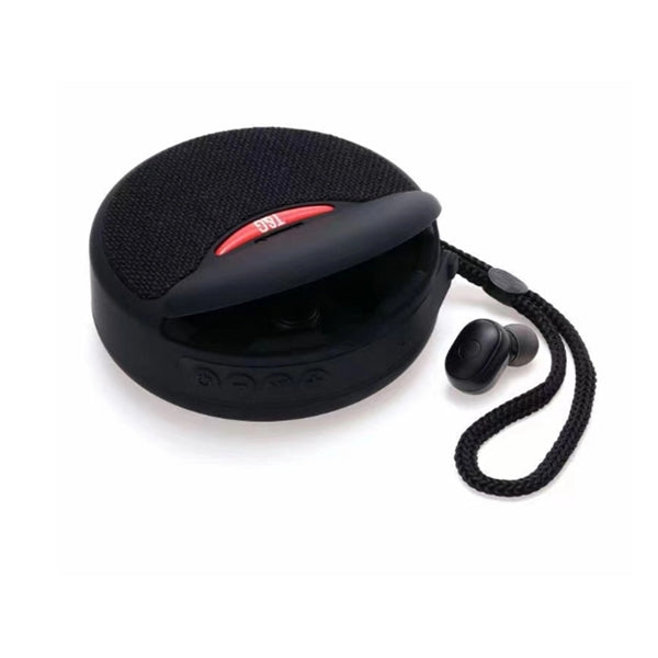 Portable Bluetooth Speaker with Earbuds