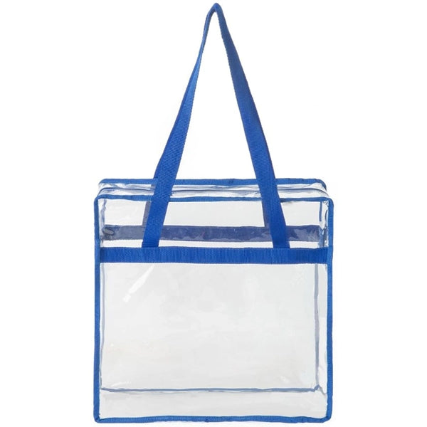 Clear Stadium PVC Transparent Shopping Tote Bag