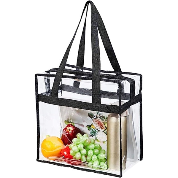 Clear Stadium PVC Transparent Shopping Tote Bag