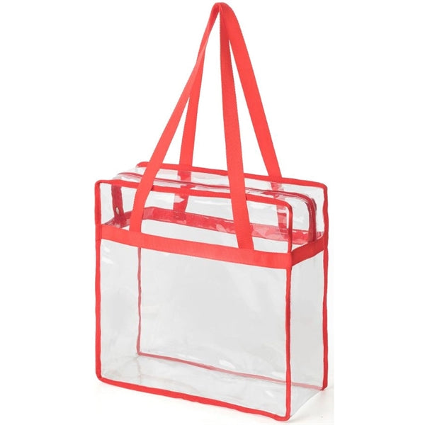 Clear Stadium PVC Transparent Shopping Tote Bag
