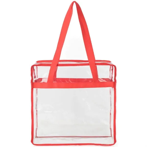 Clear Stadium PVC Transparent Shopping Tote Bag