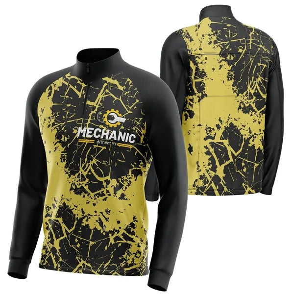 Unisex 180 GSM Spandex Sublimation Quarter Zipper Sweatshirt