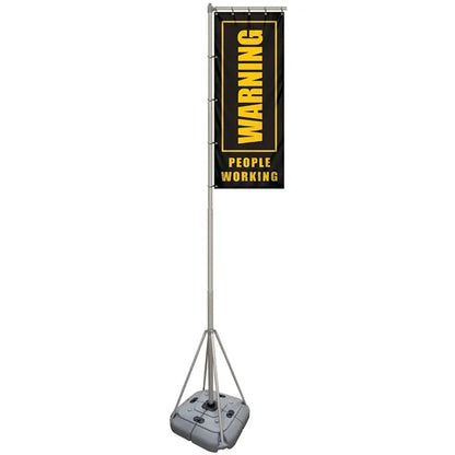 8' Giant Flagpole Kit Double Sided