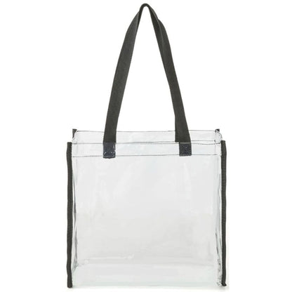 PVC Transparent Stadium Approved Clear Tote Bag (12"X12"X6")