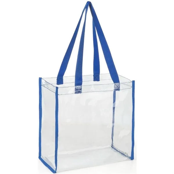 PVC Transparent Stadium Approved Clear Tote Bag (12"X12"X6")
