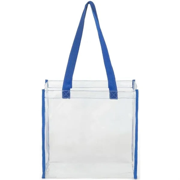 PVC Transparent Stadium Approved Clear Tote Bag (12"X12"X6")