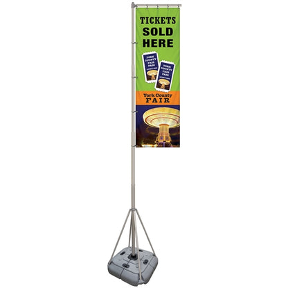 10' Giant Flagpole Kit Double Sided
