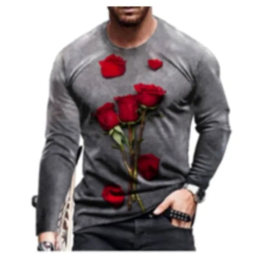 200G Modal Performance Men's Long Sleeve Sublimation T-Shirt