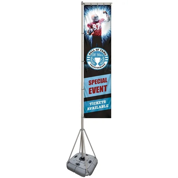 13' Giant Flagpole Kit Double Sided