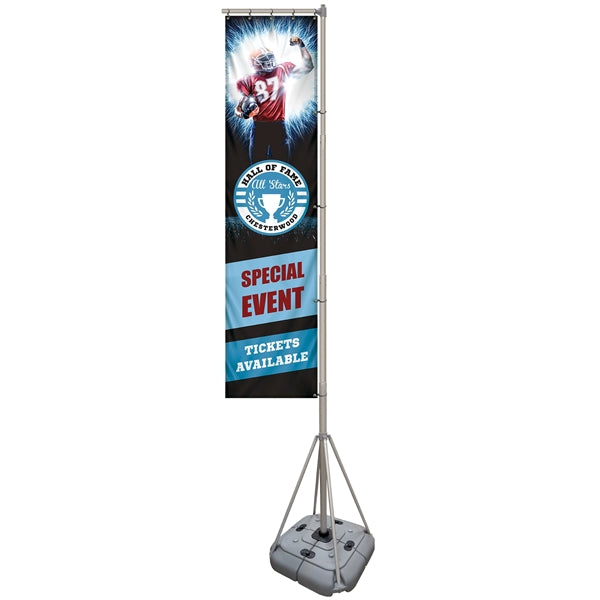 13' Giant Flagpole Kit Double Sided