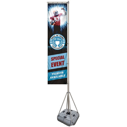 13' Giant Flagpole Kit Double Sided
