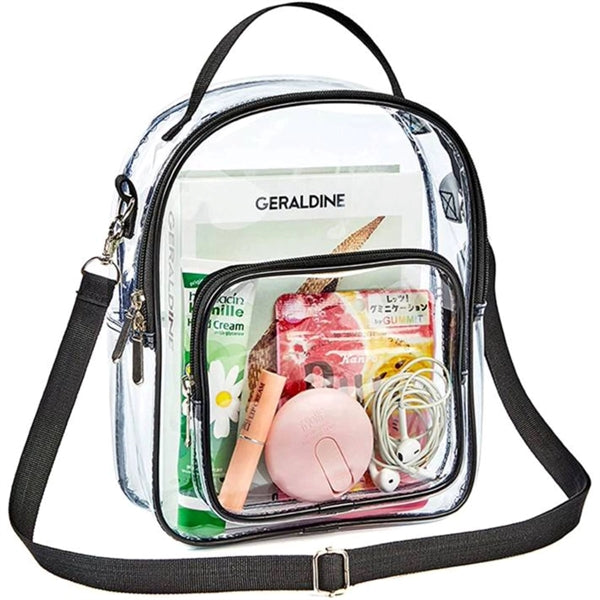 Clear PVC Crossbody Stadium Shoulder Sports Pack Tote Bag