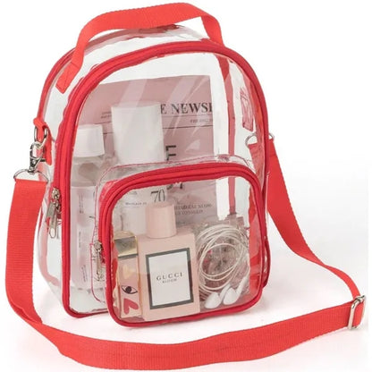 Clear PVC Crossbody Stadium Shoulder Sports Pack Tote Bag