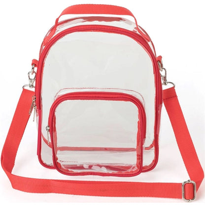 Clear PVC Crossbody Stadium Shoulder Sports Pack Tote Bag