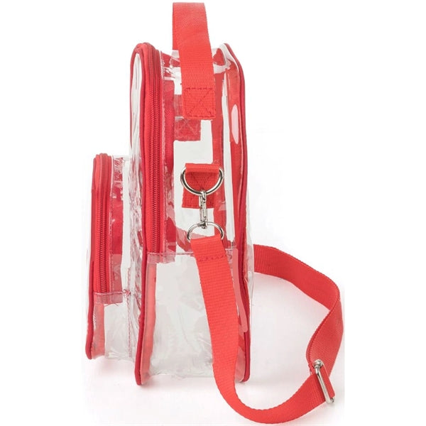 Clear PVC Crossbody Stadium Shoulder Sports Pack Tote Bag