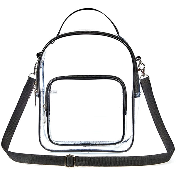 Clear PVC Crossbody Stadium Shoulder Sports Pack Tote Bag