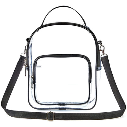 Clear PVC Crossbody Stadium Shoulder Sports Pack Tote Bag