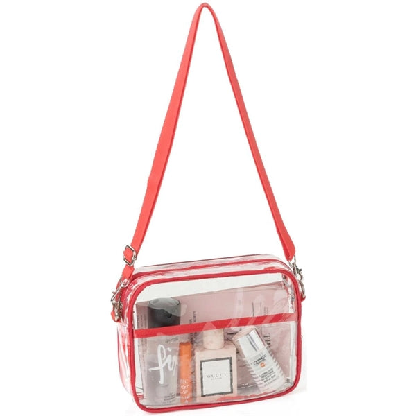 Clear Purse PVC Transparent Crossbody Shoulder Stadium Bag