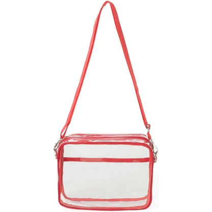 Clear Purse PVC Transparent Crossbody Shoulder Stadium Bag