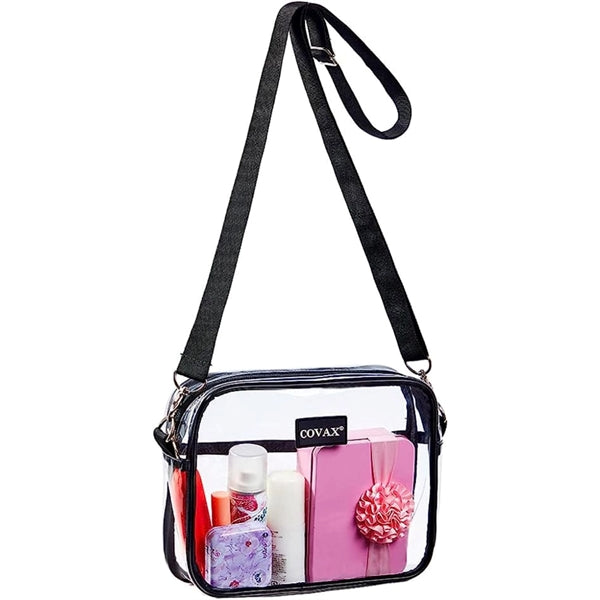 Clear Purse PVC Transparent Crossbody Shoulder Stadium Bag