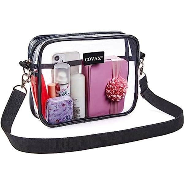 Clear Purse PVC Transparent Crossbody Shoulder Stadium Bag