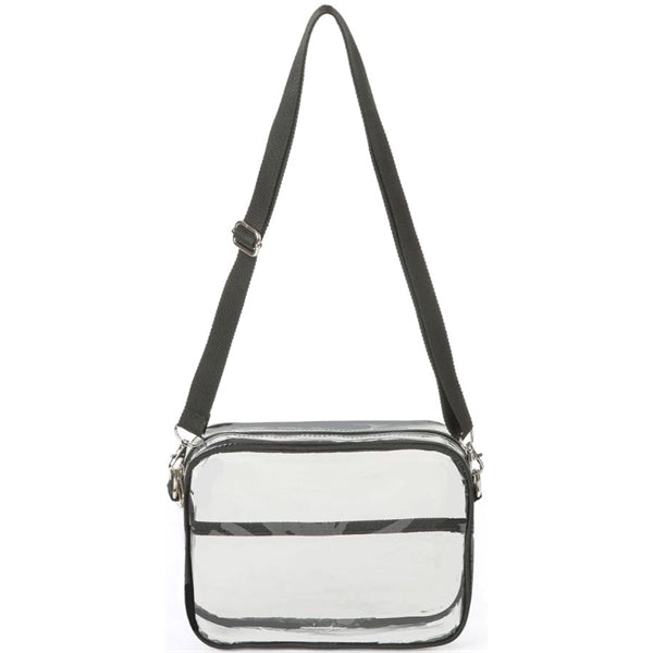 Clear Purse PVC Transparent Crossbody Shoulder Stadium Bag