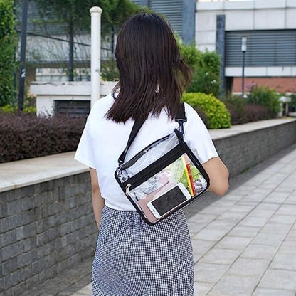 Stadium Approved Purse Clear PVC Bag with Adjustable Strap