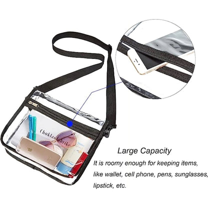 Stadium Approved Purse Clear PVC Bag with Adjustable Strap