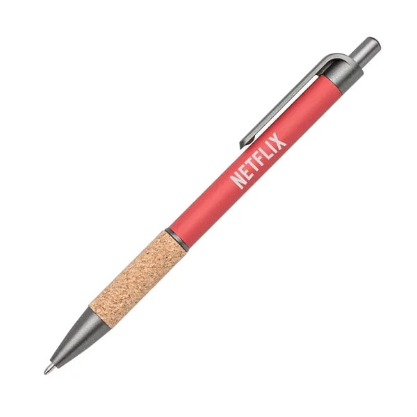 Otto Metal Pen w/Cork Grip & Black Refill