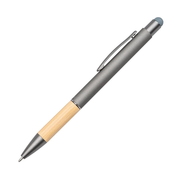 Assia Metal Pen w/Bamboo Grip & Black Refill