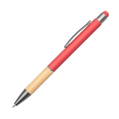 Assia Metal Pen w/Bamboo Grip & Black Refill
