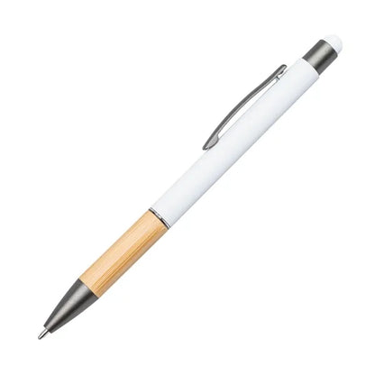 Assia Metal Pen w/Bamboo Grip & Black Refill