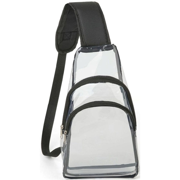 Sling Travel Clear Bag PVC Transparent Crossbody Backpack