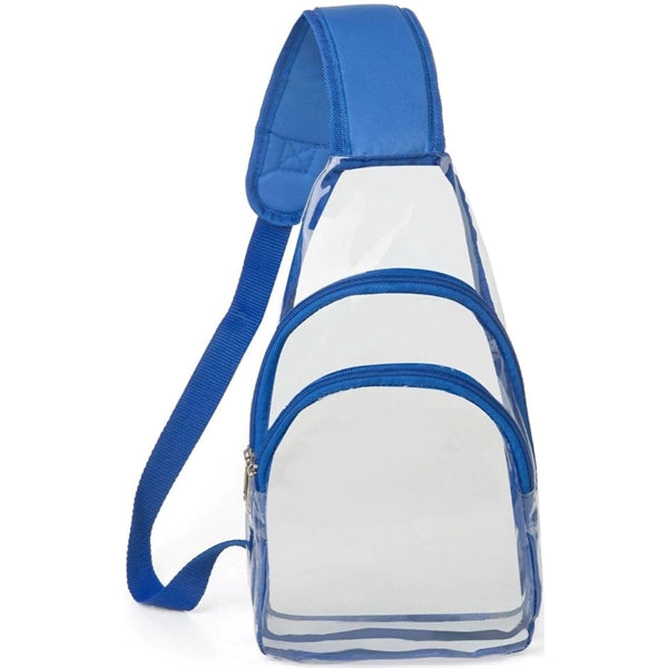 Sling Travel Clear Bag PVC Transparent Crossbody Backpack
