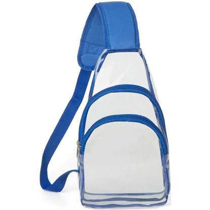 Sling Travel Clear Bag PVC Transparent Crossbody Backpack