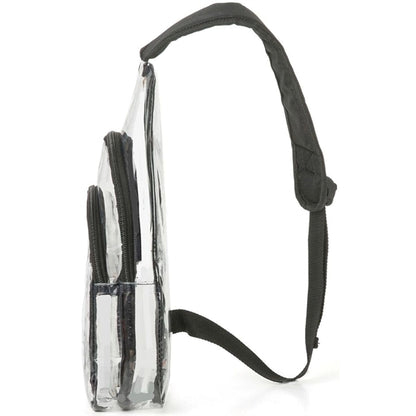 Sling Travel Clear Bag PVC Transparent Crossbody Backpack