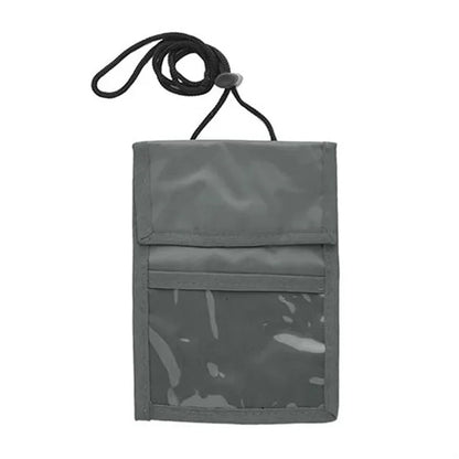 Travel Wallet Passport Holder Neck Pouch W/ Adjustable Cord