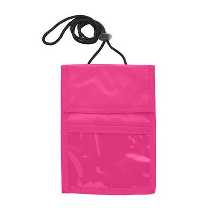 Travel Wallet Passport Holder Neck Pouch W/ Adjustable Cord